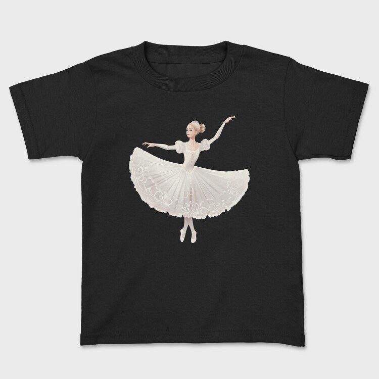 Ballet Dancer Illustration, Tricou Copii