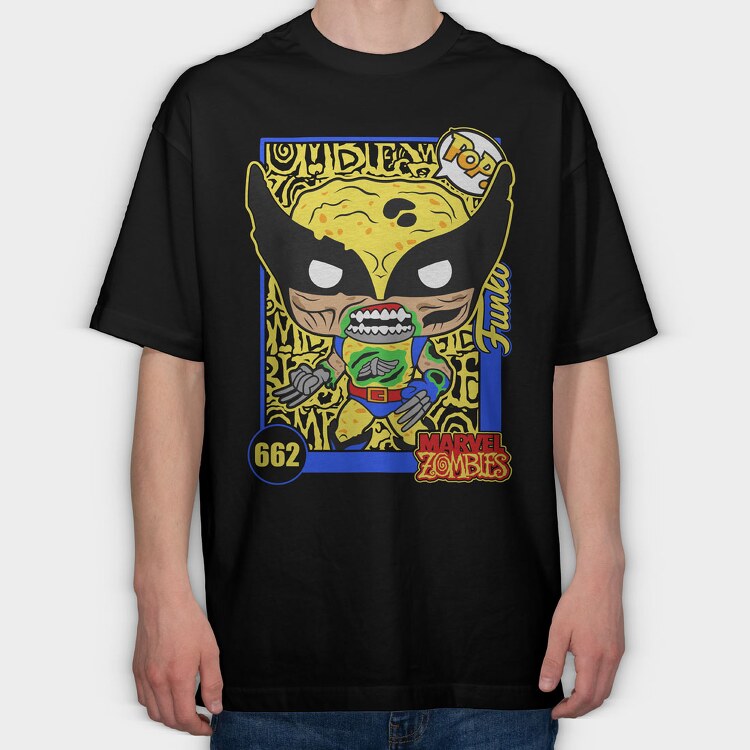 Funko Marvel Zombies Wolverine, Tricou Oversize Barbati (Unisex)