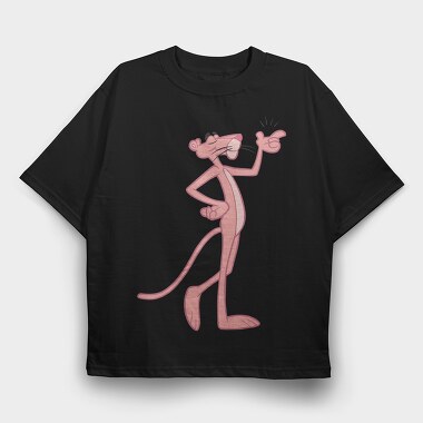 Cartoon Retro Pink Panter 3, Tricou Oversize Barbati (Unisex)