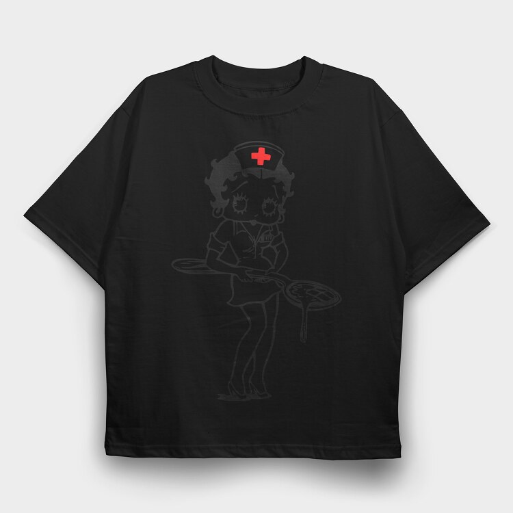 Betty Boop 71, Tricou Oversize Barbati (Unisex)