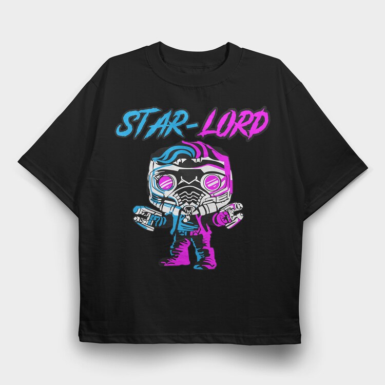 Funko Star Lord Pop, Tricou Oversize Barbati (Unisex)