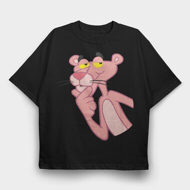 Cartoon Retro Pink Panter 5, Tricou Oversize Barbati (Unisex)