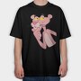 Cartoon Retro Pink Panter 5, Tricou Oversize Barbati (Unisex)