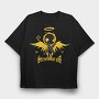 Black Angel 1, Tricou Oversize Barbati (Unisex)