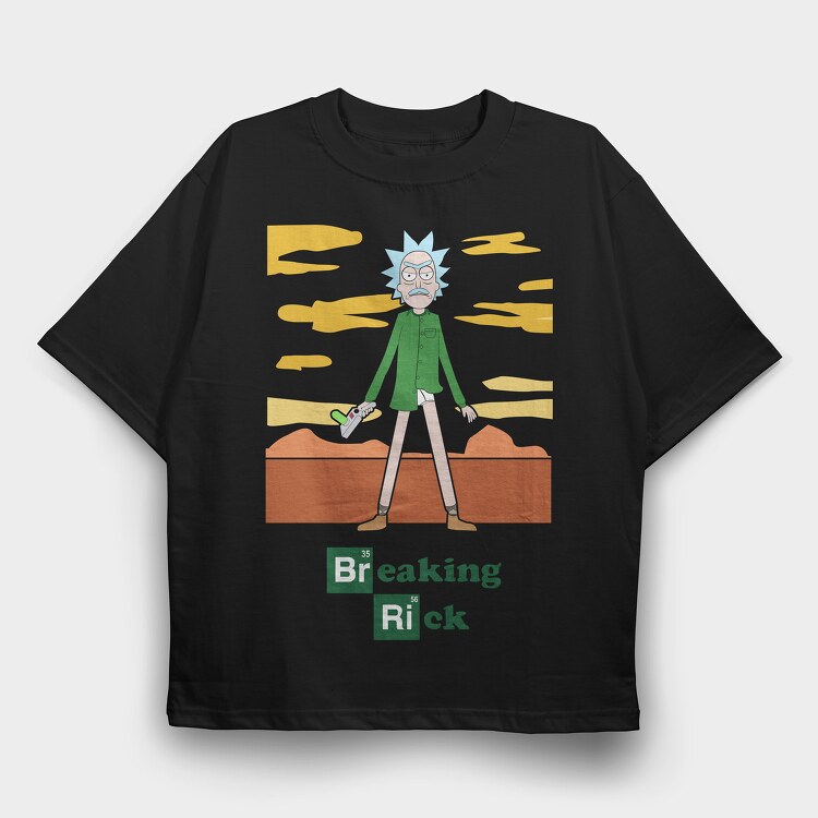 Rick and Morty 32, Tricou Oversize Barbati (Unisex)