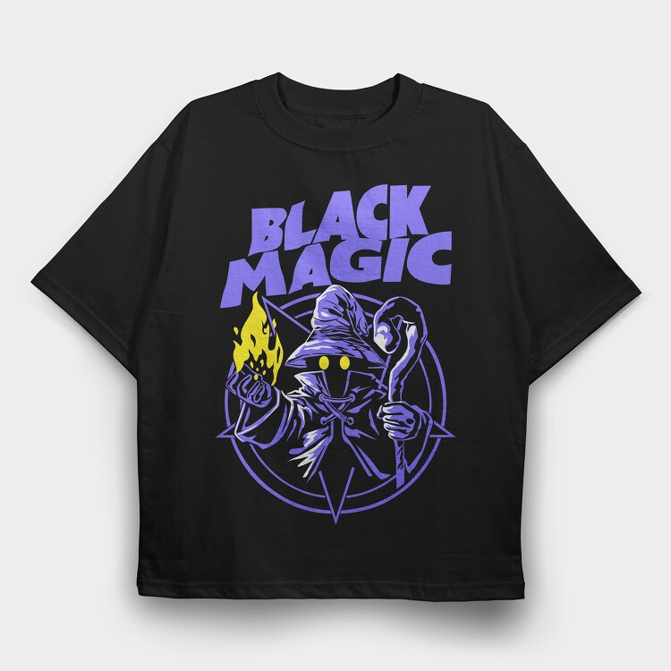 Black Magic, Tricou Oversize Barbati (Unisex)