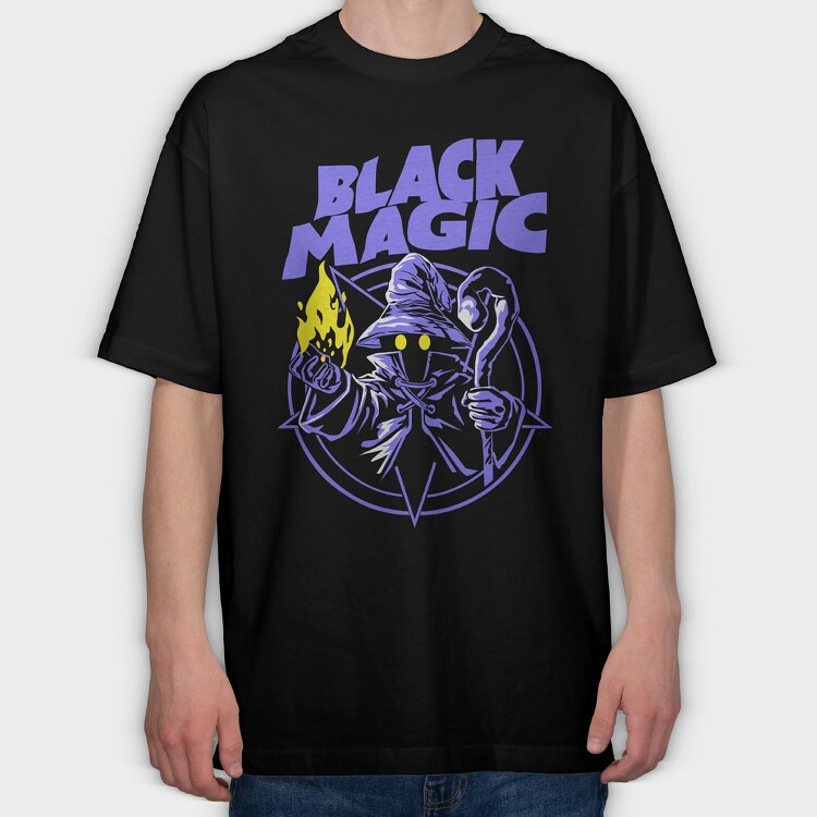 Black Magic, Tricou Oversize Barbati (Unisex)