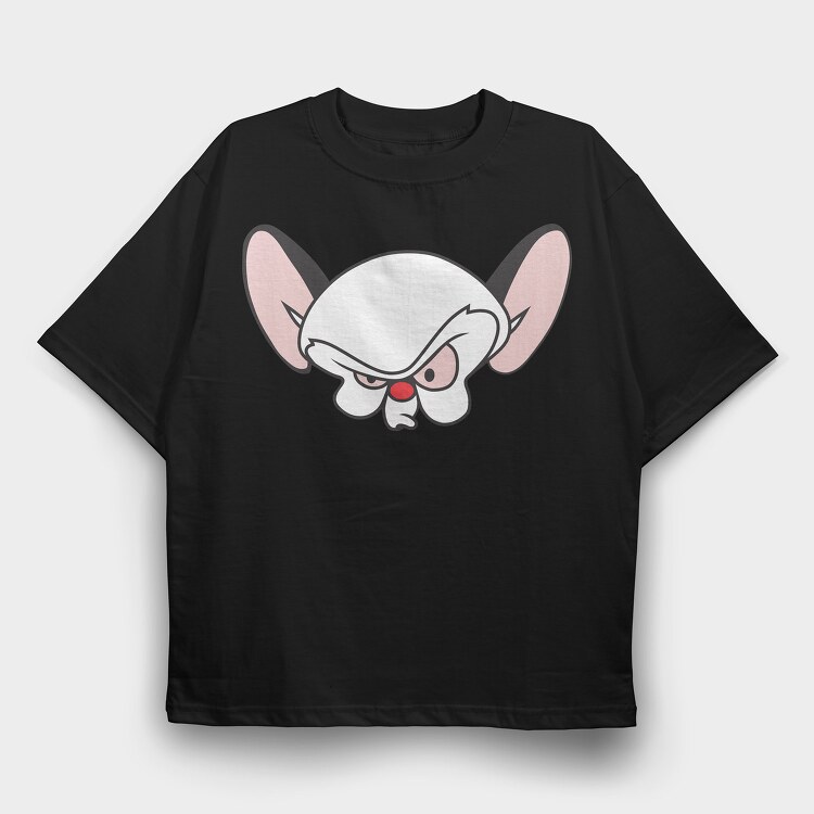 Cartoon Retro Pinky and Cerebro 2, Tricou Oversize Barbati (Unisex)