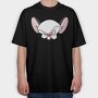 Cartoon Retro Pinky and Cerebro 2, Tricou Oversize Barbati (Unisex)