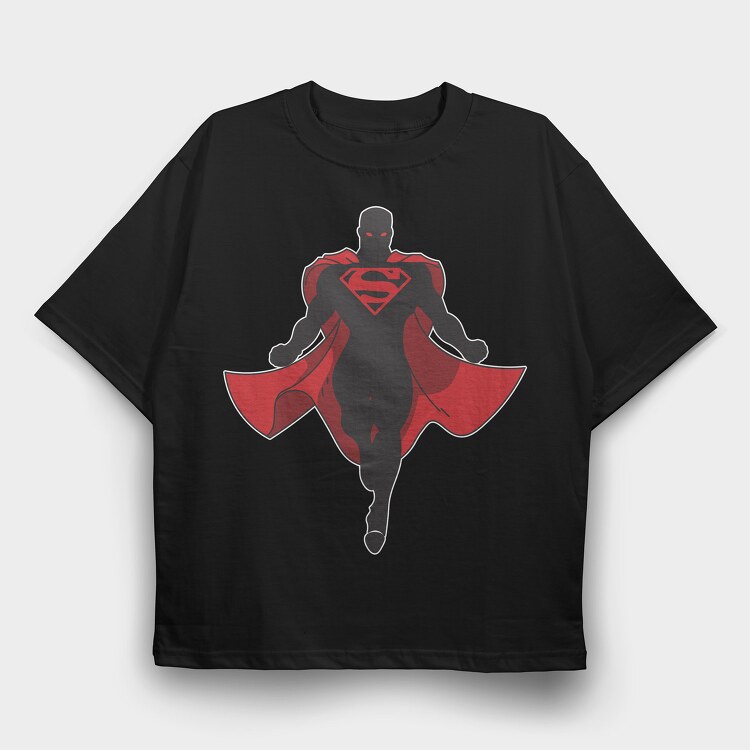 Black Superman, Tricou Oversize Barbati (Unisex)