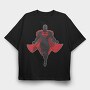 Black Superman, Tricou Oversize Barbati (Unisex)