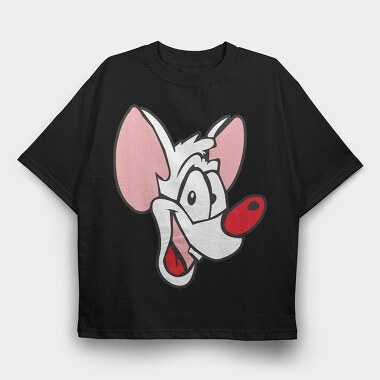 Cartoon Retro Pinky and Cerebro 4, Tricou Oversize Barbati (Unisex)