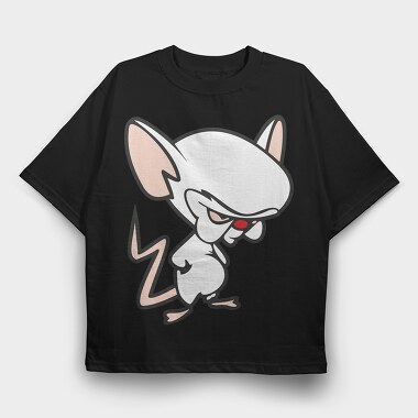 Cartoon Retro Pinky and Cerebro 6, Tricou Oversize Barbati (Unisex)