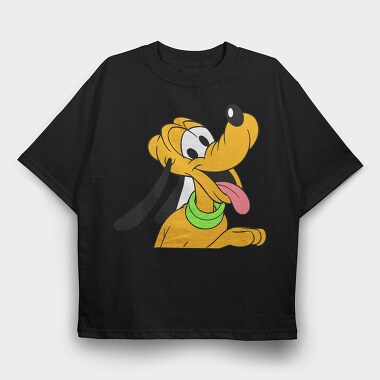 Cartoon Retro Pluto 1, Tricou Oversize Barbati (Unisex)
