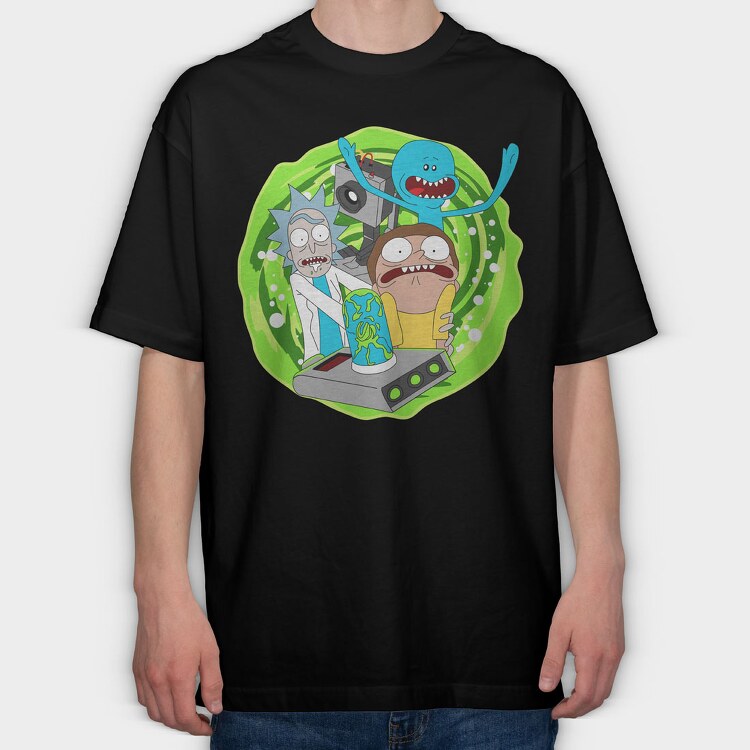 Rick and Morty 39, Tricou Oversize Barbati (Unisex)