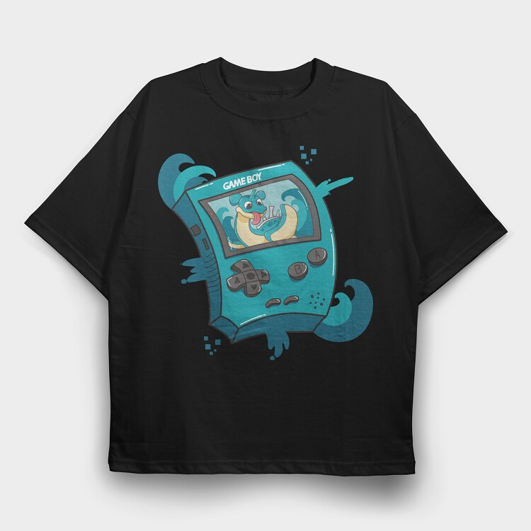 Gameboy Pokemon 3, Tricou Oversize Barbati (Unisex)