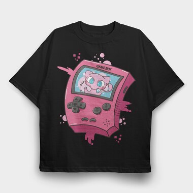 Gameboy Pokemon 4, Tricou Oversize Barbati (Unisex)