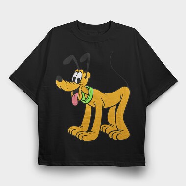 Cartoon Retro Pluto 4, Tricou Oversize Barbati (Unisex)