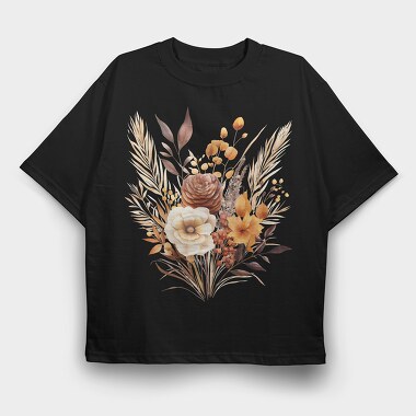 Autumn Leaves Bouquet, Tricou Oversize Barbati (Unisex)
