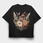 Autumn Leaves Bouquet, Tricou Oversize Barbati (Unisex)