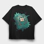 Gameboy Pokemon 6, Tricou Oversize Barbati (Unisex)