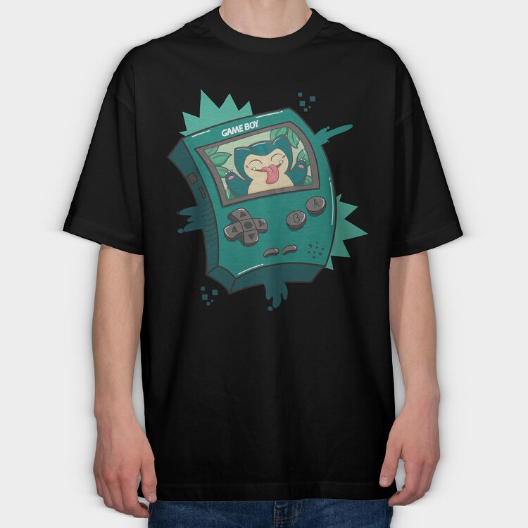 Gameboy Pokemon 6, Tricou Oversize Barbati (Unisex)