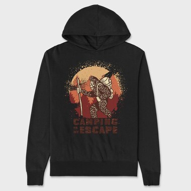 Big Foot Monster Hiking Sasquatch Sunset, Hanorac Oversize Barbati (Unisex)