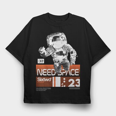 Need Space 2, Tricou Oversize Barbati (Unisex)