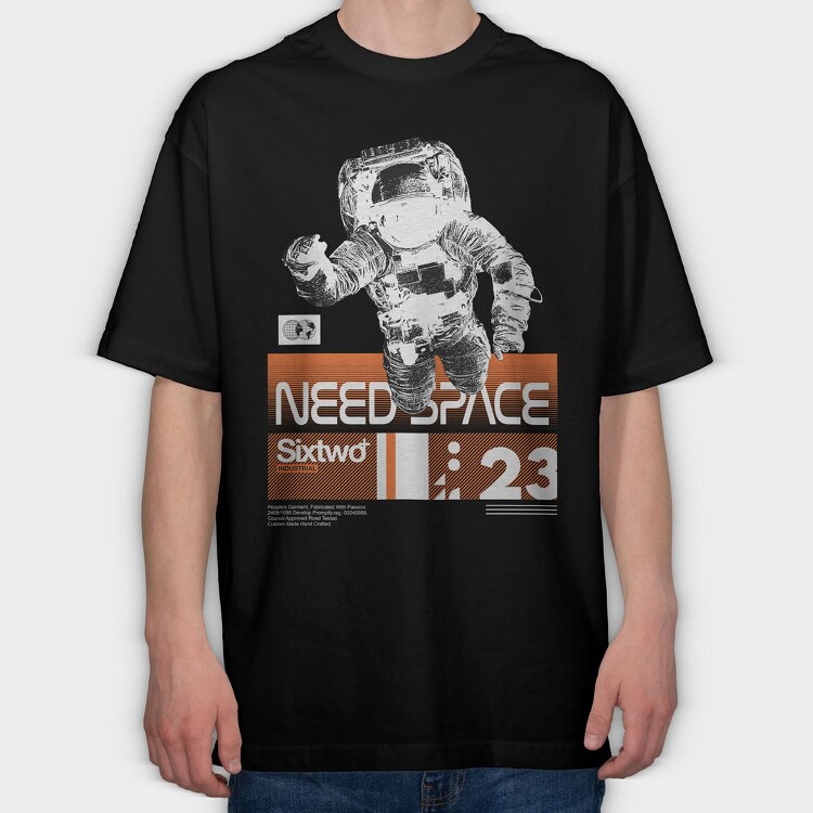 Need Space 2, Tricou Oversize Barbati (Unisex)