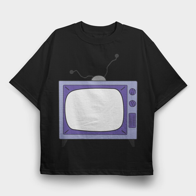 The Simpsons Tv, Tricou Oversize Barbati (Unisex)