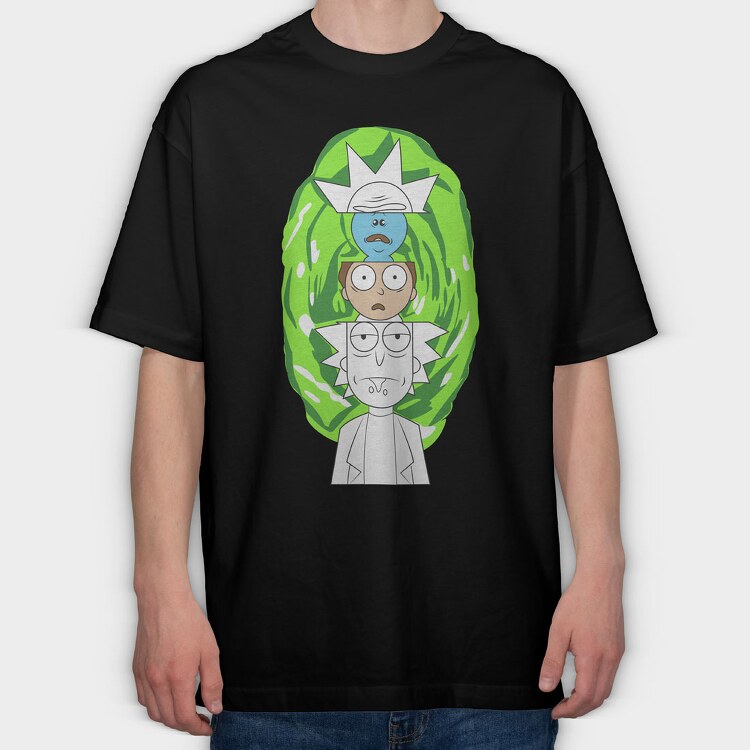 Rick and Morty 42, Tricou Oversize Barbati (Unisex)
