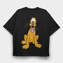 Cartoon Retro Pluto 6, Tricou Oversize Barbati (Unisex)