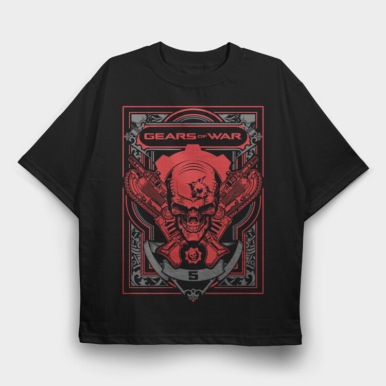 Gears of War Retrospective, Tricou Oversize Barbati (Unisex)