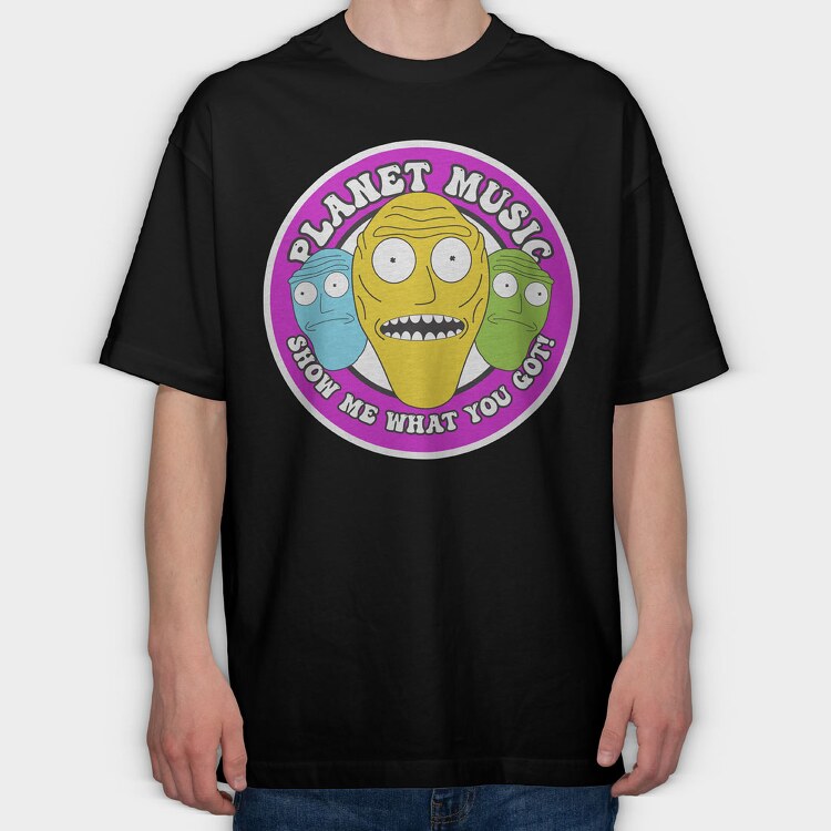 Rick and Morty 46, Tricou Oversize Barbati (Unisex)