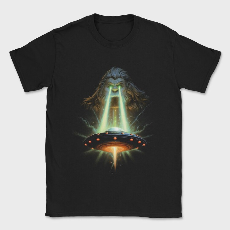 Bigfoot And Ufo, Tricou Barbati (Unisex)
