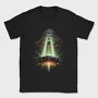 Bigfoot And Ufo, Tricou Barbati (Unisex)
