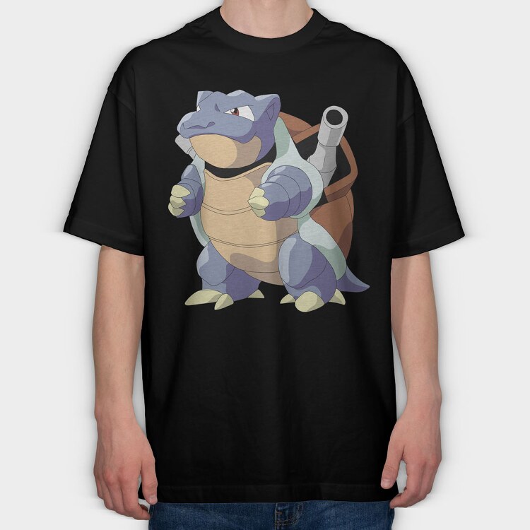 Cartoon Retro Pokemon 5, Tricou Oversize Barbati (Unisex)