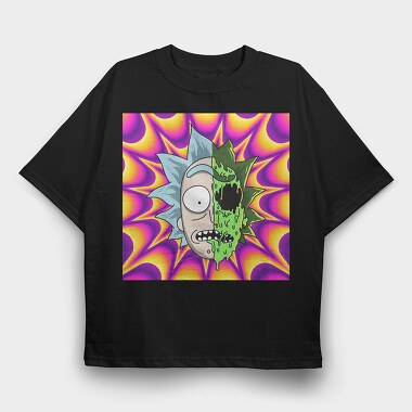 Rick and Morty 5, Tricou Oversize Barbati (Unisex)