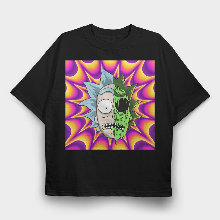 Rick and Morty 5, Tricou Oversize Barbati (Unisex)