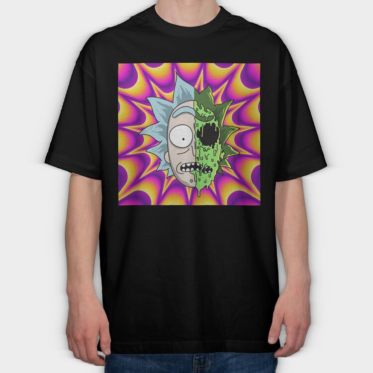 Rick and Morty 5, Tricou Oversize Barbati (Unisex)