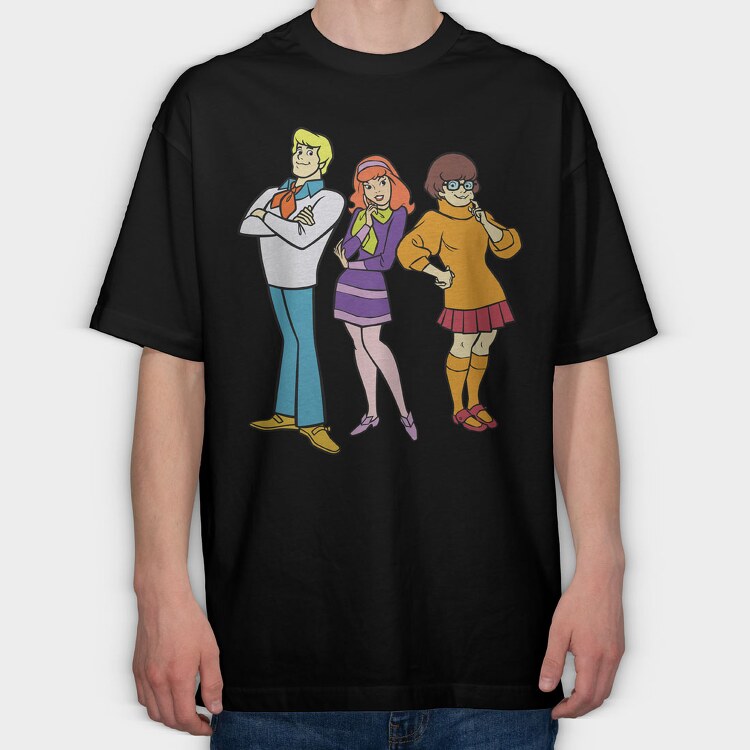 Cartoon Retro Scooby Doo 1, Tricou Oversize Barbati (Unisex)