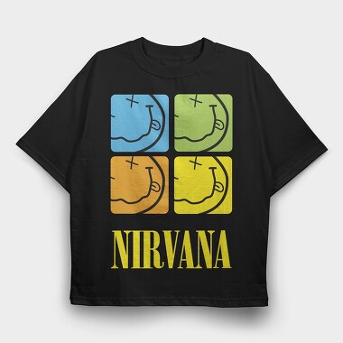 Nirvana 3, Tricou Oversize Barbati (Unisex)