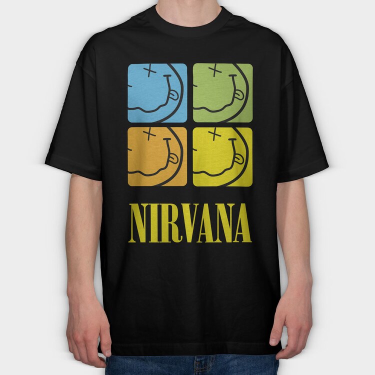 Nirvana 3, Tricou Oversize Barbati (Unisex)