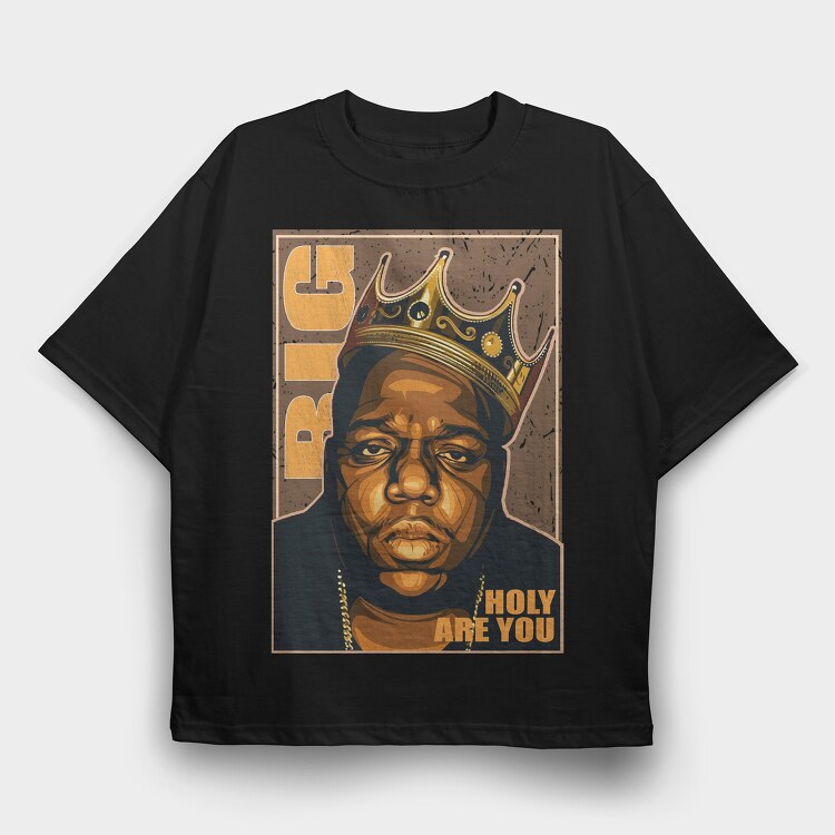 Notorious Big 2, Tricou Oversize Barbati (Unisex)