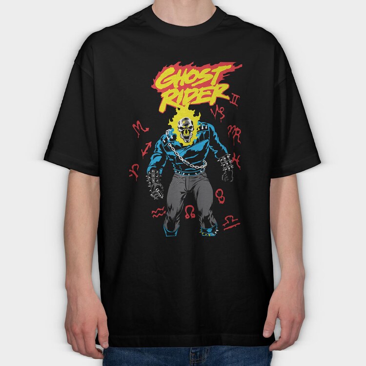 Ghost Rider 8, Tricou Oversize Barbati (Unisex)