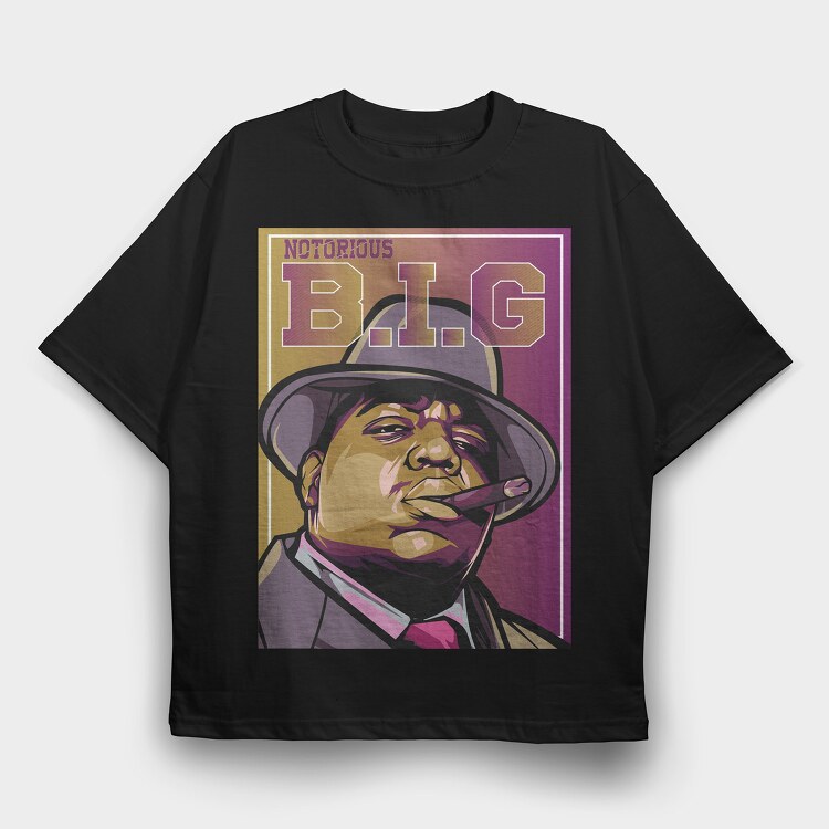 Notorious Big, Tricou Oversize Barbati (Unisex)