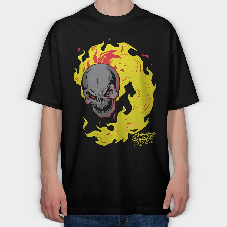 Ghost Rider 9, Tricou Oversize Barbati (Unisex)