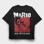 Give Em the Shoe Mario, Tricou Oversize Barbati (Unisex)