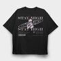 Stay High 2, Tricou Oversize Barbati (Unisex)