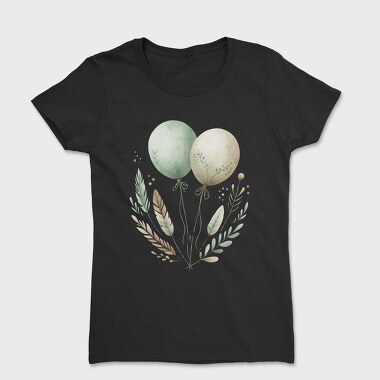 Balloons Leaves Bear, Tricou Femei